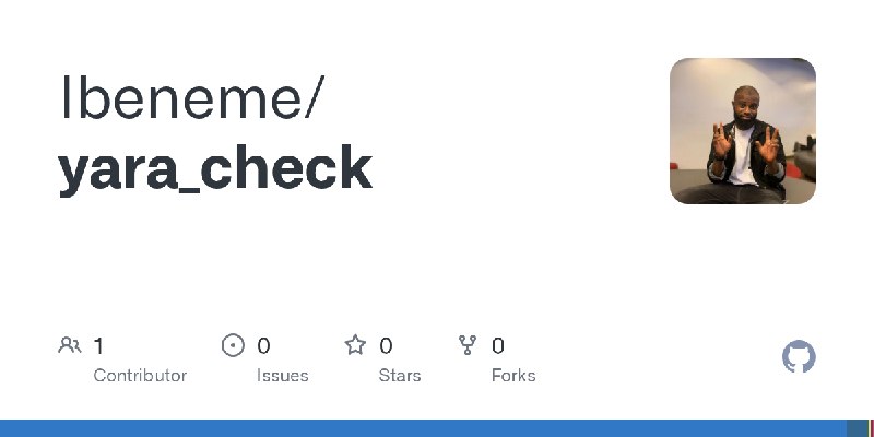 GitHub - Ibeneme/yara_check