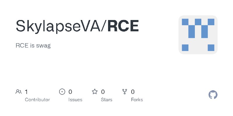 GitHub - SkylapseVA/RCE: RCE is swag