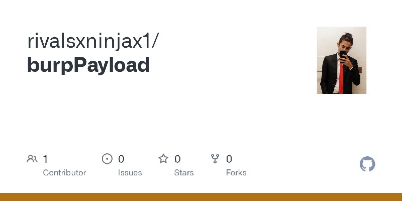 GitHub - rivalsxninjax1/burpPayload