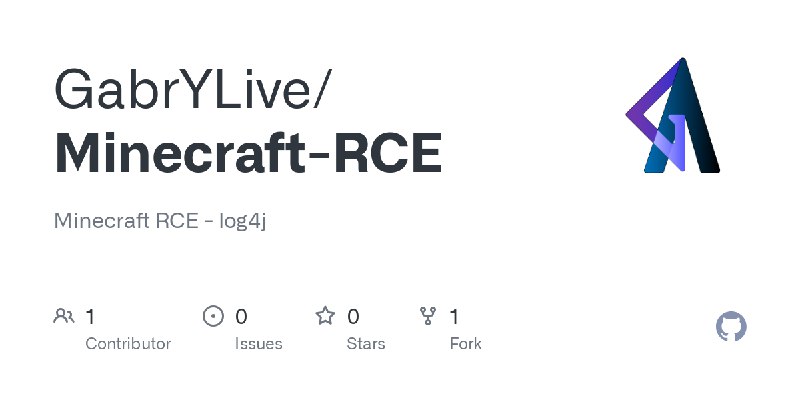 GitHub - GabrYLive/Minecraft-RCE: Minecraft RCE - log4j