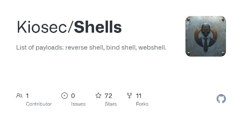 GitHub - Kiosec/Shells: List of payloads: reverse shell, bind shell, webshell.