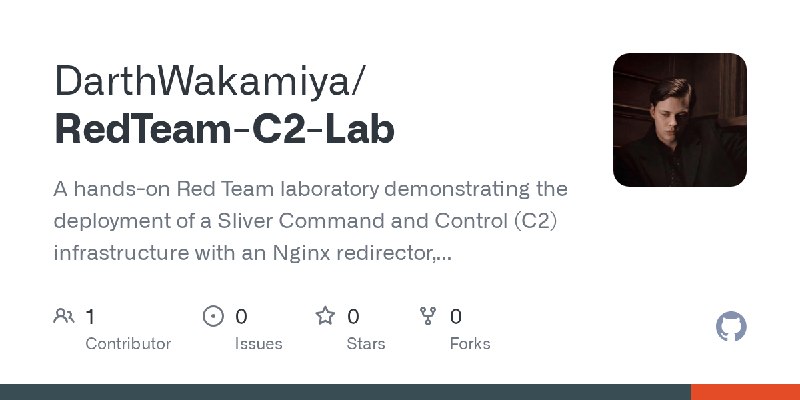 GitHub - DarthWakamiya/RedTeam-C2-Lab: A hands-on Red Team laboratory demonstrating the deployment of a Sliver Command and Control…