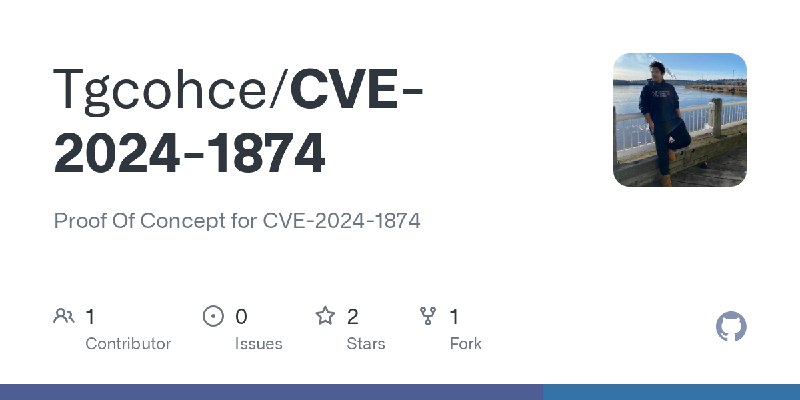 GitHub - Tgcohce/CVE-2024-1874: Proof Of Concept for CVE-2024-1874