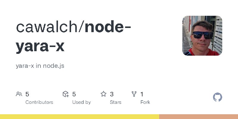 GitHub - cawalch/node-yara-x: yara-x in node.js