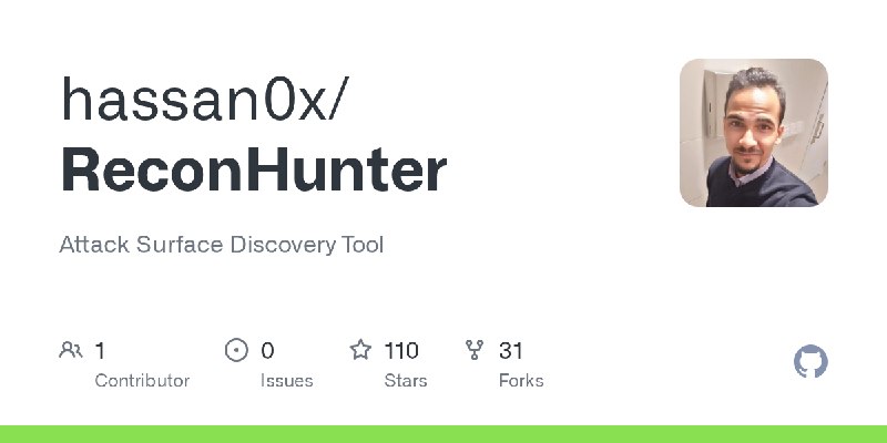GitHub - hassan0x/ReconHunter: Attack Surface Discovery Tool
