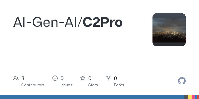 GitHub - AI-Gen-AI/C2Pro