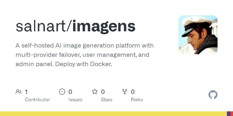 GitHub - salnart/imagens: A self-hosted AI image generation platform with multi-provider failover, user management, and admin panel.…