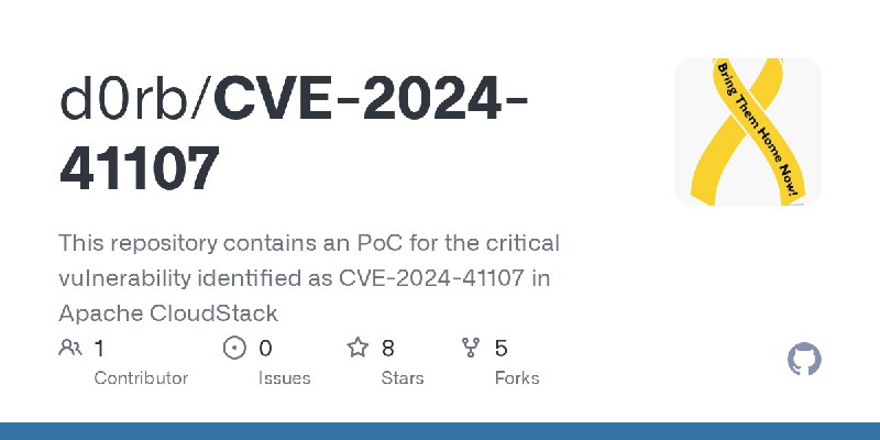 GitHub - d0rb/CVE-2024-41107: This repository contains an PoC for the critical vulnerability identified as CVE-2024-41107 in Apache…
