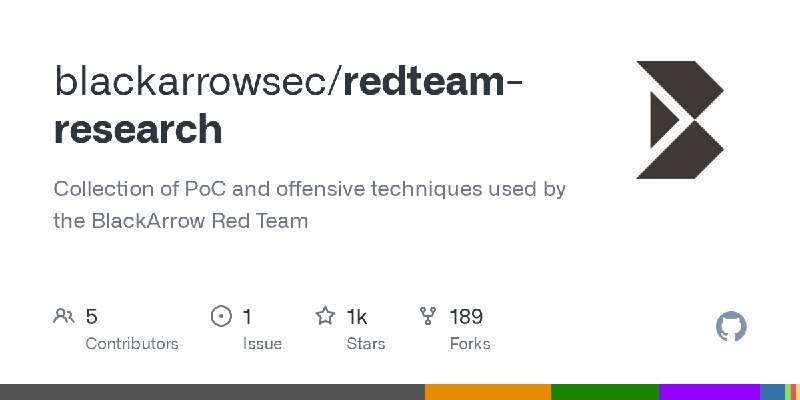 GitHub - blackarrowsec/redteam-research: Collection of PoC and offensive techniques used by the BlackArrow Red Team
