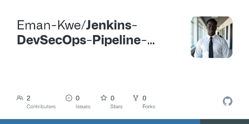 GitHub - Eman-Kwe/Jenkins-DevSecOps-Pipeline-with-Docker-and-Kubernetes