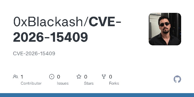GitHub - 0xBlackash/CVE-2026-15409: CVE-2026-15409