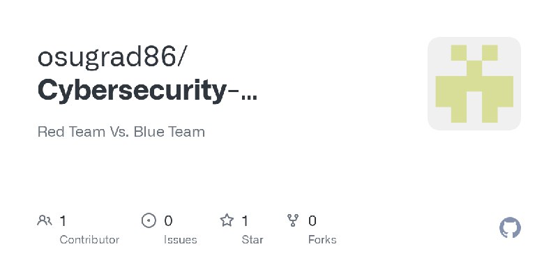 GitHub - osugrad86/Cybersecurity-Certification---Project-2: Red Team Vs. Blue Team