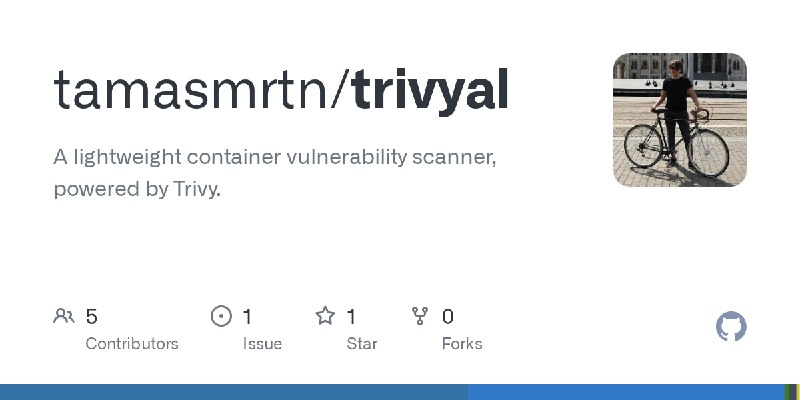 GitHub - tamasmrtn/trivyal: A lightweight container vulnerability scanner, powered by Trivy.