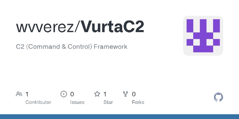 GitHub - wvverez/VurtaC2: C2 (Command & Control) Framework