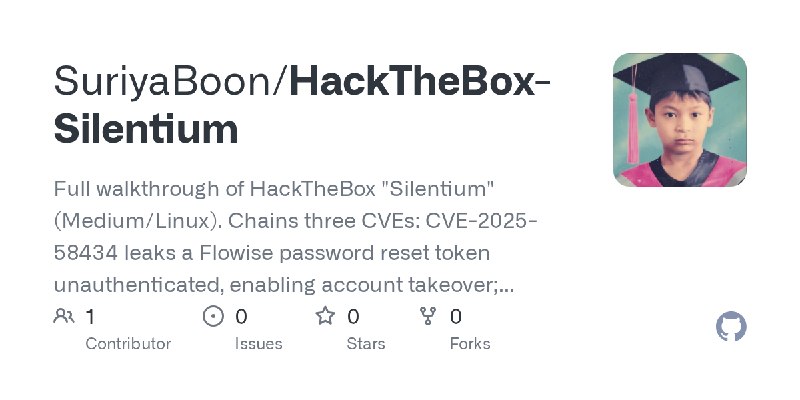 GitHub - SuriyaBoon/HackTheBox-Silentium: Full walkthrough of HackTheBox 