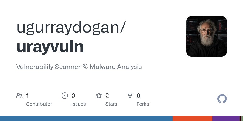 GitHub - ugurraydogan/urayvuln: Vulnerability Scanner % Malware Analysis