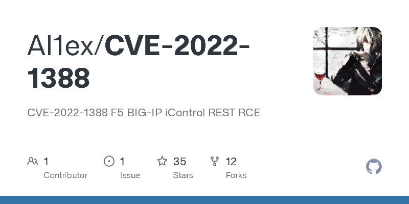 GitHub - Al1ex/CVE-2022-1388: CVE-2022-1388 F5 BIG-IP iControl REST RCE