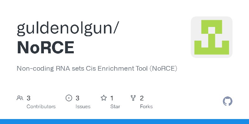 GitHub - guldenolgun/NoRCE: Non-coding RNA sets Cis Enrichment Tool (NoRCE)