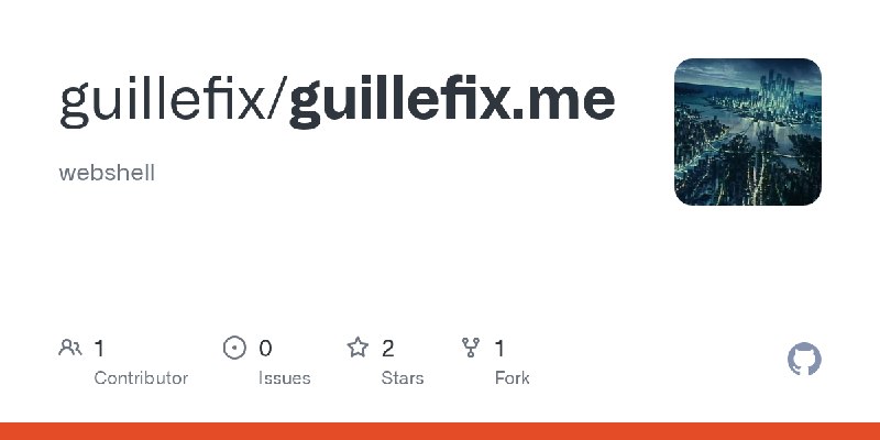 GitHub - guillefix/guillefix.me: webshell