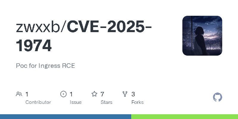 GitHub - zwxxb/CVE-2025-1974: Poc for Ingress RCE