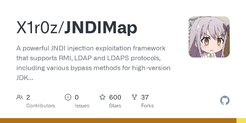 GitHub - X1r0z/JNDIMap: A powerful JNDI injection exploitation framework that supports RMI, LDAP and LDAPS protocols, including…