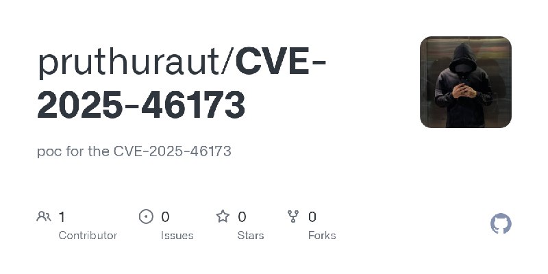 GitHub - pruthuraut/CVE-2025-46173: poc for the CVE-2025-46173