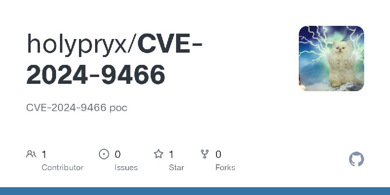 GitHub - holypryx/CVE-2024-9466: CVE-2024-9466 poc