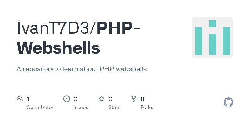 GitHub - IvanT7D3/PHP-Webshells: A repository to learn about PHP webshells