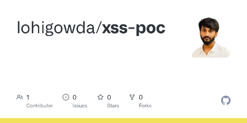 GitHub - lohigowda/xss-poc