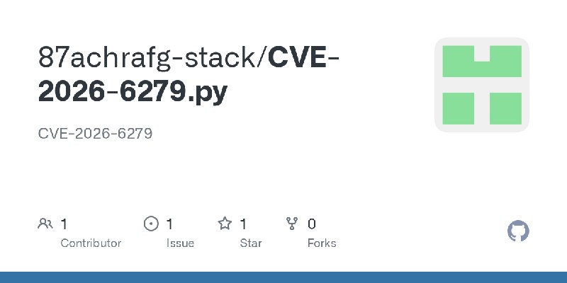 GitHub - 87achrafg-stack/CVE-2026-6279.py: CVE-2026-6279