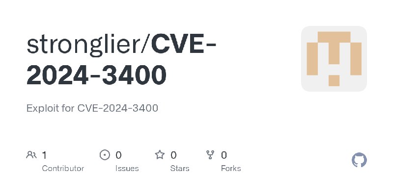 GitHub - stronglier/CVE-2024-3400: Exploit for CVE-2024-3400