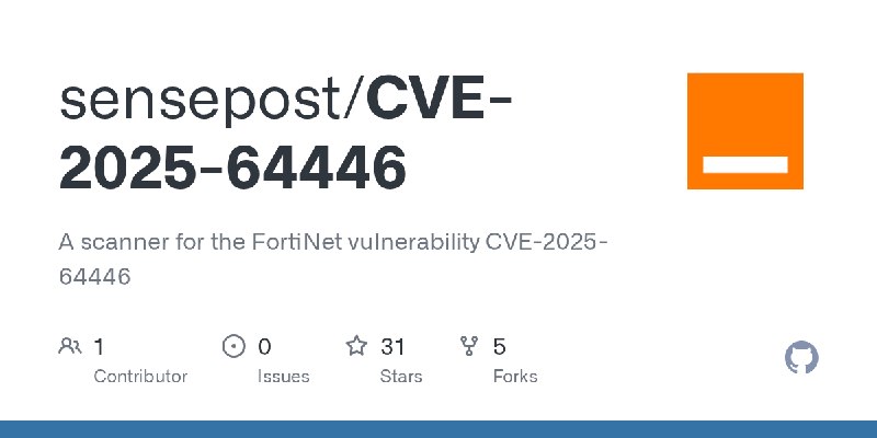 GitHub - sensepost/CVE-2025-64446: A scanner for the FortiNet vulnerability CVE-2025-64446