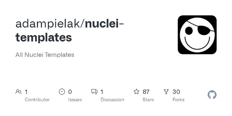 GitHub - adampielak/nuclei-templates: All Nuclei Templates
