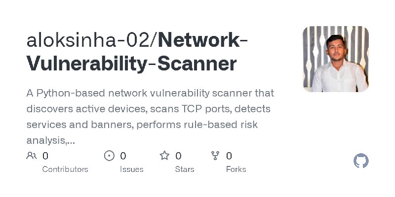 aloksinha-02/Network-Vulnerability-Scanner