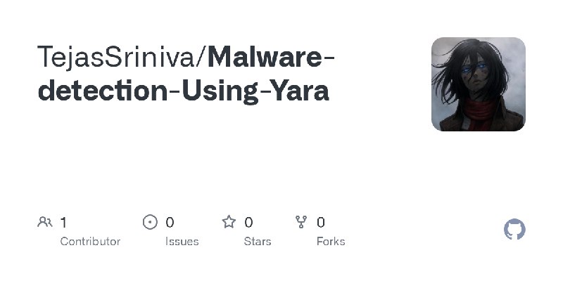 GitHub - TejasSriniva/Malware-detection-Using-Yara