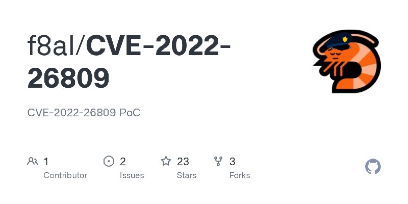 GitHub - f8al/CVE-2022-26809: CVE-2022-26809 PoC