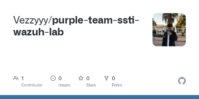 GitHub - Vezzyyy/purple-team-ssti-wazuh-lab