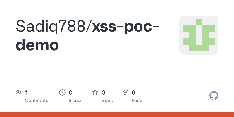GitHub - Sadiq788/xss-poc-demo