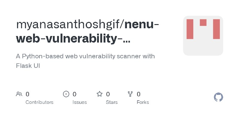 myanasanthoshgif/nenu-web-vulnerability-scanner