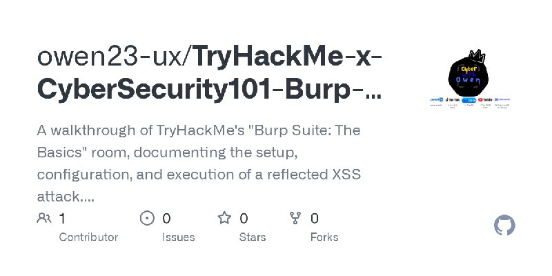 GitHub - owen23-ux/TryHackMe-x-CyberSecurity101-Burp-Suite: A walkthrough of TryHackMe's 