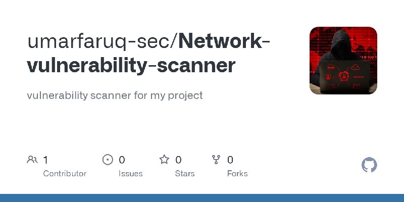 GitHub - umarfaruq-sec/Network-vulnerability-scanner: vulnerability scanner for my project