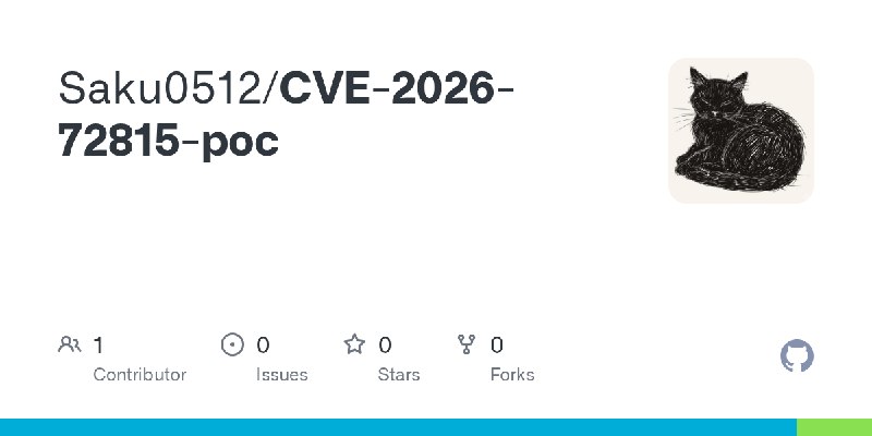 GitHub - Saku0512/CVE-2026-72815-poc