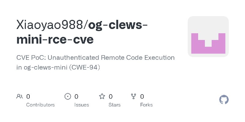 Xiaoyao988/og-clews-mini-rce-cve