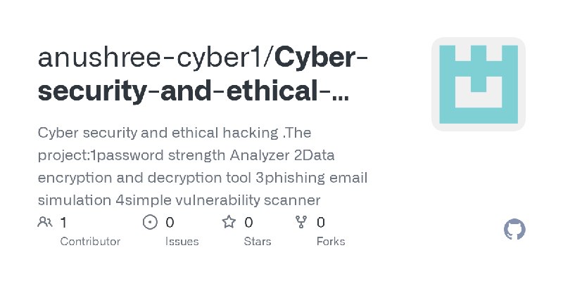 GitHub - anushree-cyber1/Cyber-security-and-ethical-hacking: Cyber security and ethical hacking .The project:1password strength…