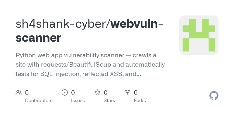 sh4shank-cyber/webvuln-scanner