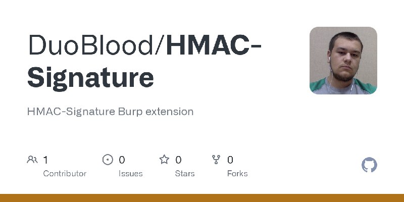 GitHub - DuoBlood/HMAC-Signature: HMAC-Signature Burp extension