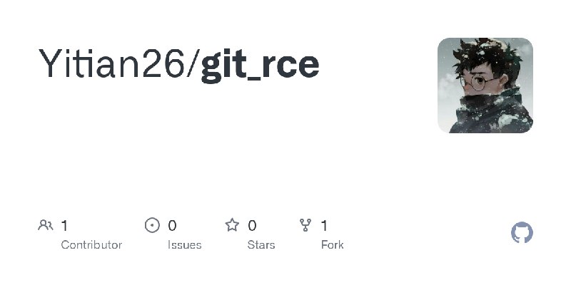 GitHub - Yitian26/git_rce
