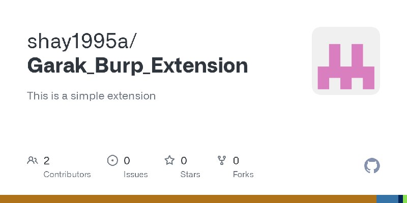 GitHub - shay1995a/Garak_Burp_Extension: This is a simple extension