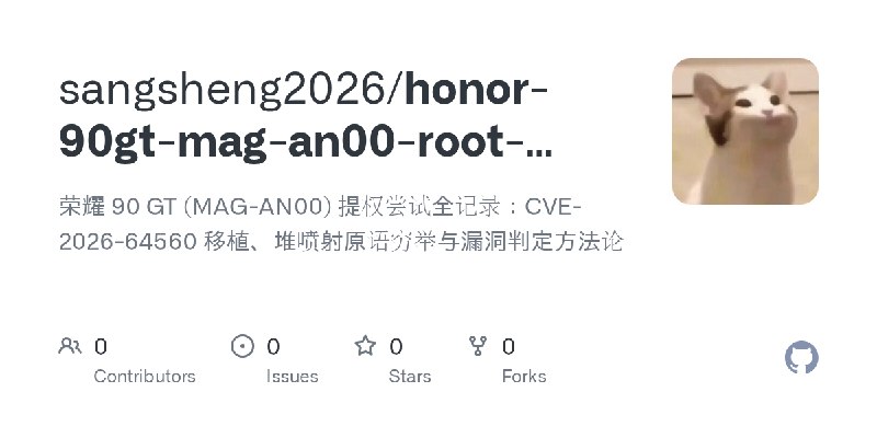 sangsheng2026/honor-90gt-mag-an00-root-research