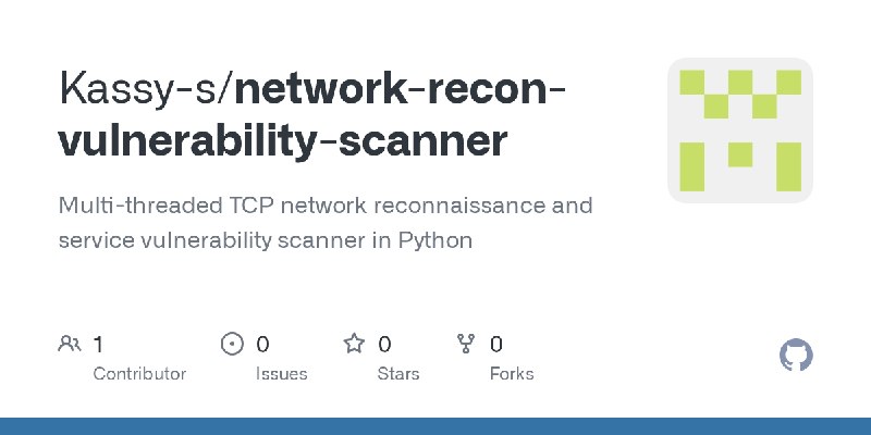 GitHub - Kassy-s/network-recon-vulnerability-scanner: Multi-threaded TCP network reconnaissance and service vulnerability scanner…
